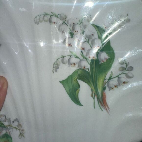 Limoges France Vintage Porcelain Lily Of The Valley Shell Dishes Big & Small 4pc - Picture 9 of 9